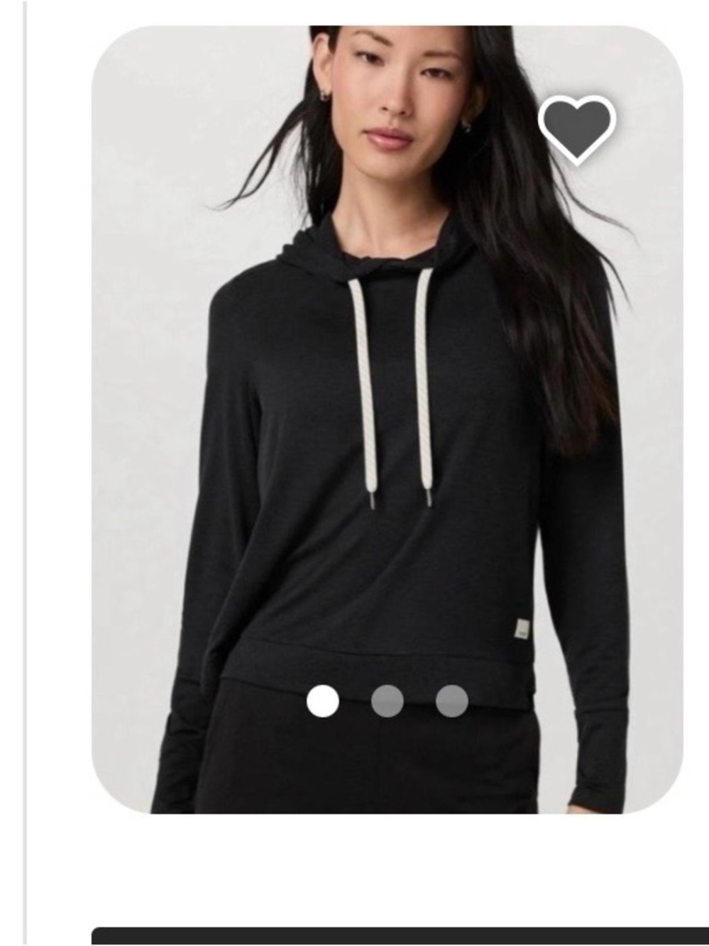 Vuori Slate Blue Pullover Hoodie with Drawstrings Measures like Small (stock pic